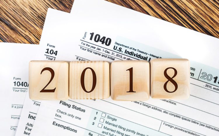 2018 tax concept photo